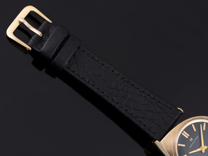 New Genuine Leather Brown Strap with matching Gold Tone Buckle