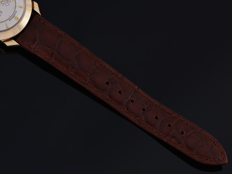Brand New Genuine Leather Brown Crocodile Grain Watch Strap
