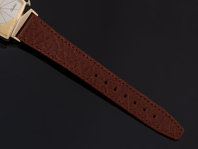 New Genuine Leather Brown Watch Strap
