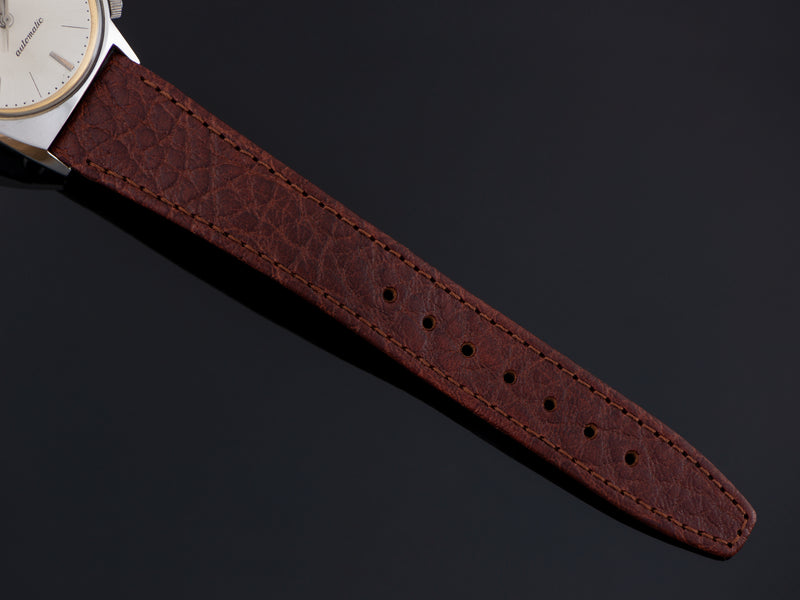 New Genuine Leather Brown Watch Strap