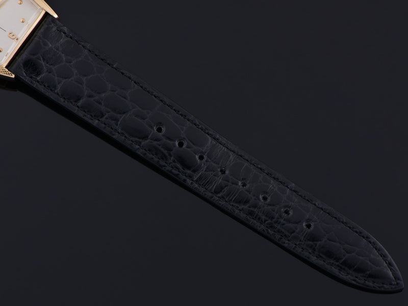 New Old Stock Hamilton Marked Genuine Leather Crocodile Grain Watch Strap