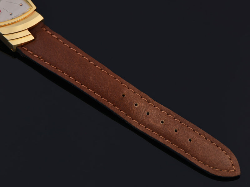 New Old Stock Genuine Leather Brown Hamilton Marked Watch Strap