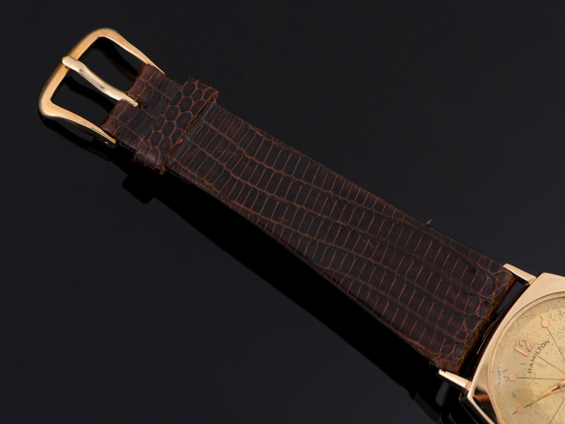 New Old Stock Genuine Lizard Brown Hamilton Band with Hamilton marked Buckle