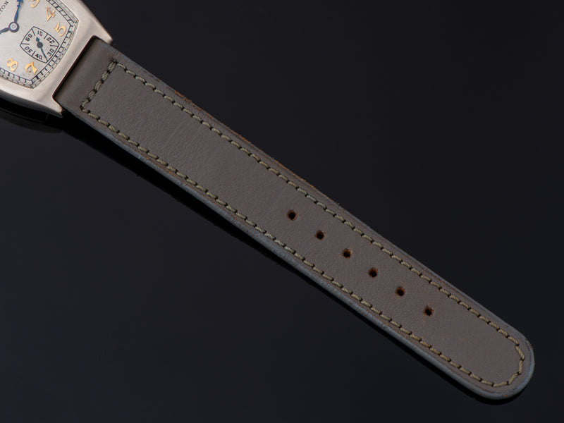 New Old Stock Period Correct Gray Calf Skin Watch Strap