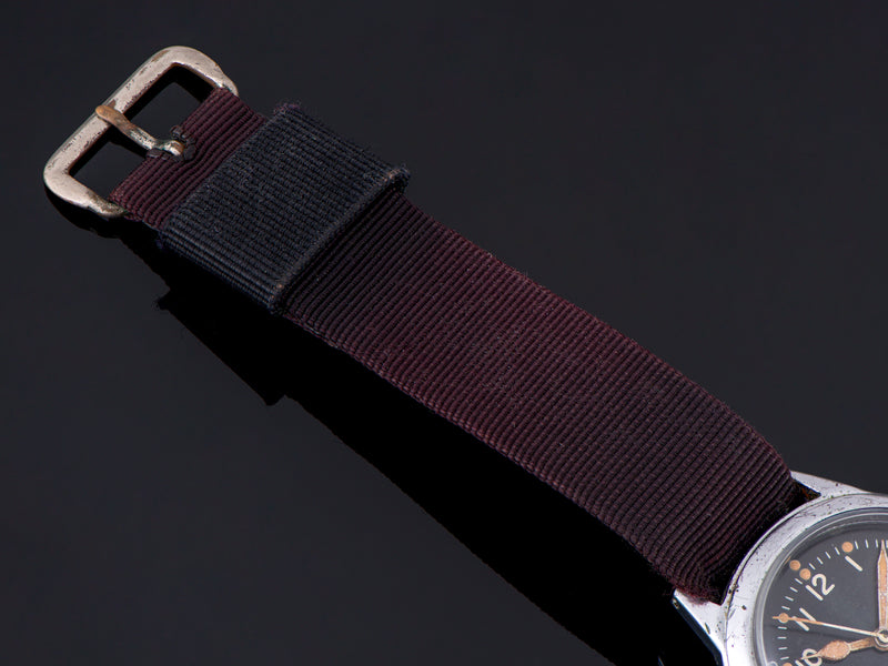 Nylon Watch Strap, with matching Silver Tone Buckle