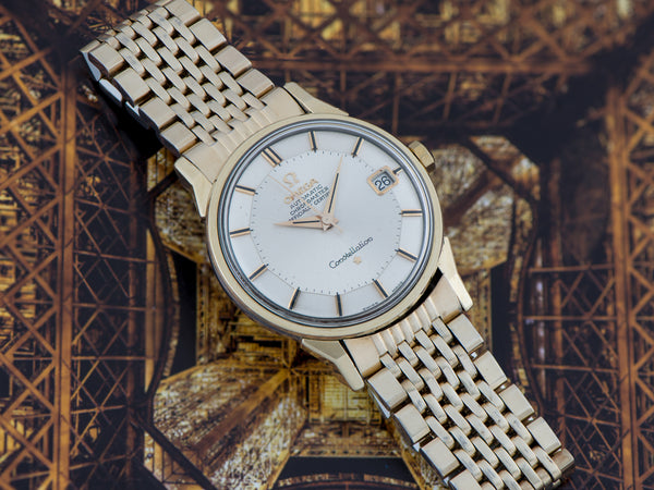 Omega Constellation Automatic Chronometer Gold/Steel Watch and Bracelet