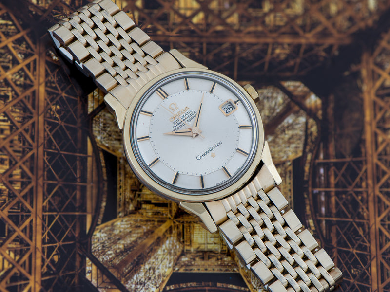 Omega Constellation Automatic Chronometer Gold/Steel Watch and Bracelet