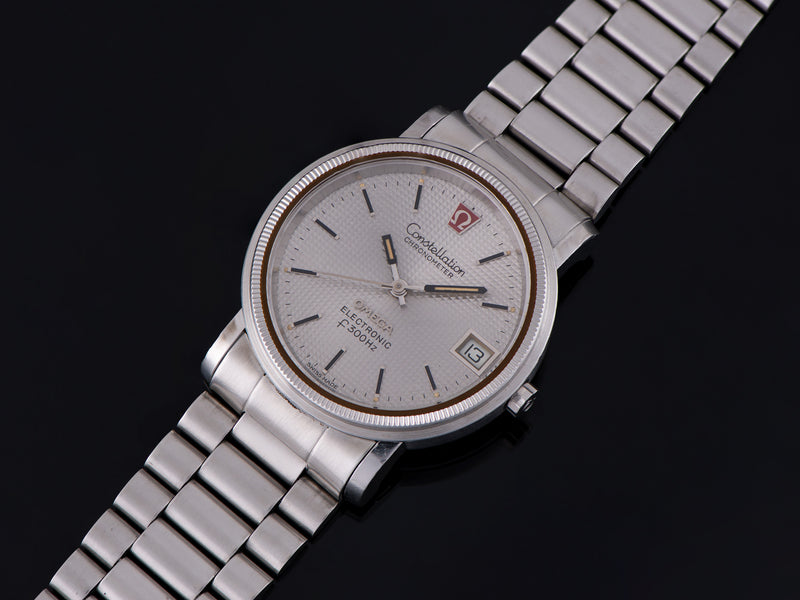 Omega Constellation Chronometer f300 Tuning Fork Steel Watch & Bracelet
