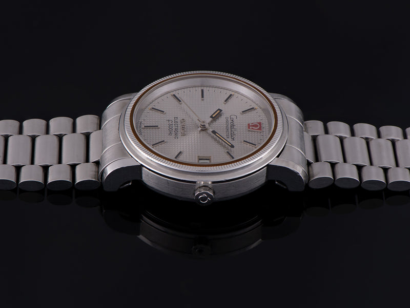 Omega Constellation Chronometer f300 Tuning Fork Steel Watch & Bracelet
