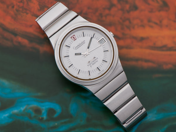 Omega Constellation Steel Chronometer f300 Tuning Fork Watch & Bracelet Watch