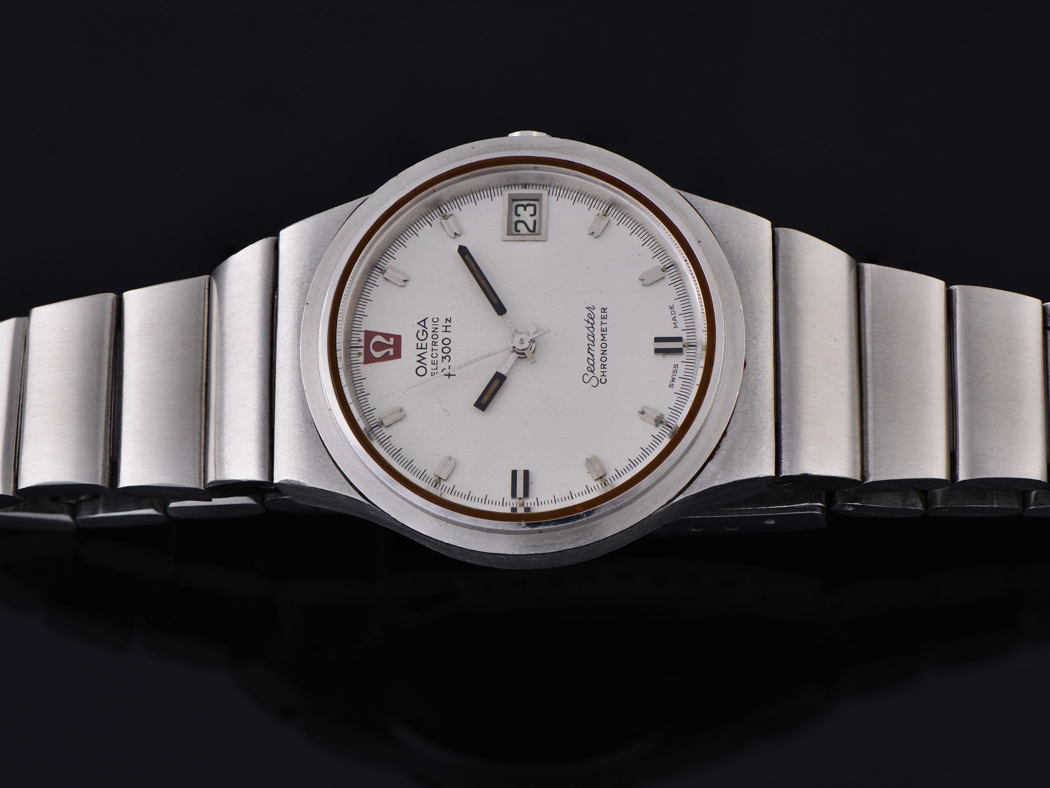 Omega Seamaster Chronometer f300 Steel Tuning Fork Watch & Bracelet