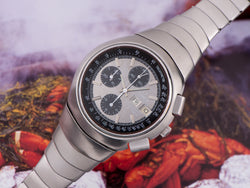 Omega Speedsonic "Lobster" f300 Tuning Fork ESA9210 Chronograph Watch & Original Bracelet