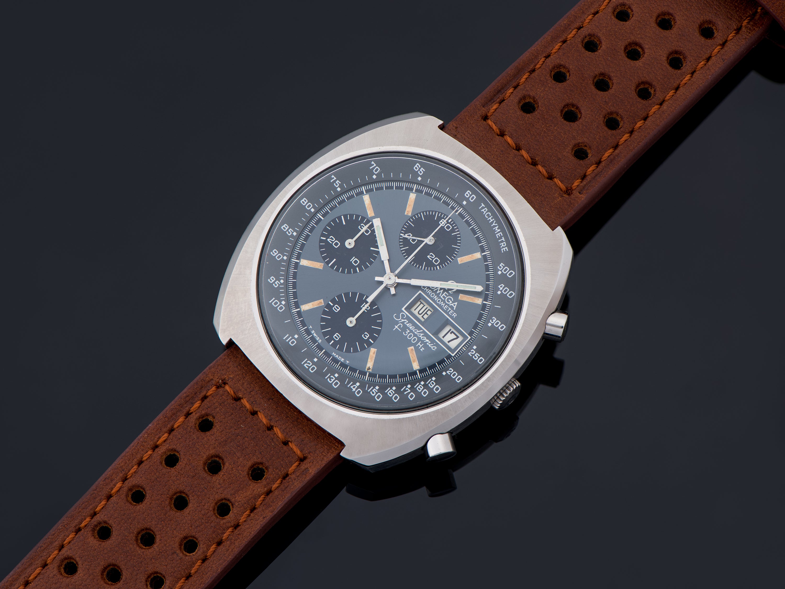 Omega Speedsonic f300 Tuning Fork ESA9210 Chronograph Watch | Unwind In Time