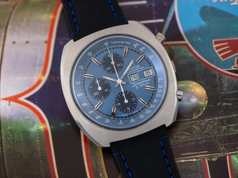 Omega Speedsonic f300 Tuning Fork ESA9210 Chronograph Watch