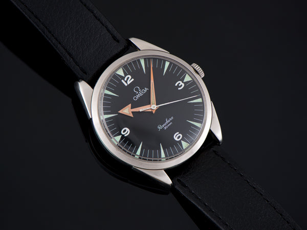 Omega Stainless Steel Watch With Refinished Ranchero Signed Dial