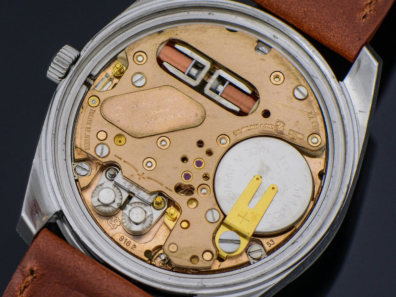 Omega Steel Chronometer f300 Tuning Fork Watch Movement | Vintage