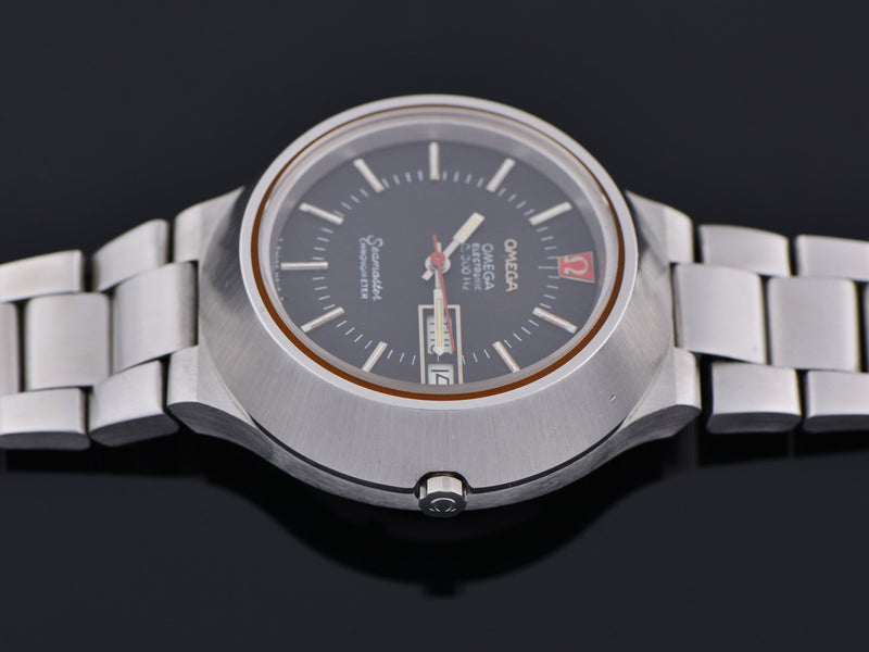 Omega Steel Constellation Chronometer f300 "Cone" Tuning Fork Watch & Original Bracelet