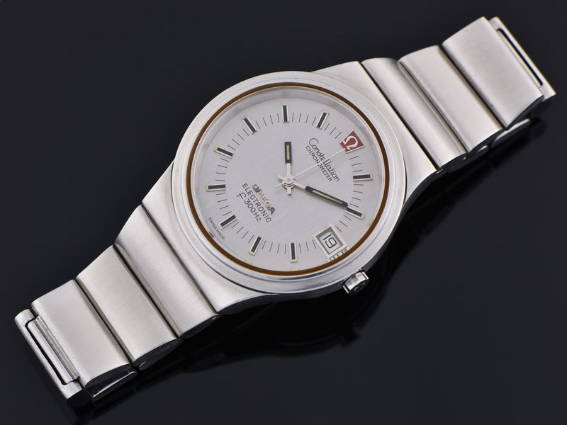 Omega Constellation Steel Chronometer f300 Tuning Fork Watch Bracelet