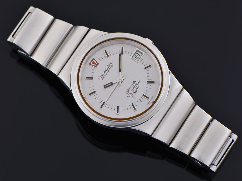 Omega Steel Constellation Chronometer f300 Tuning Fork Watch & Bracelet