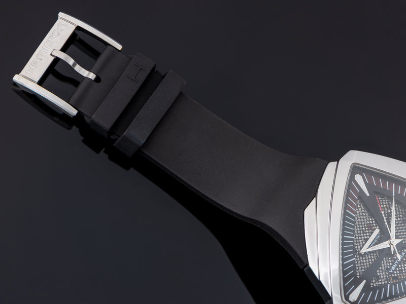 Original Hamilton marked Rubber Watch Strap and Hamilton marked Stainless Steel Buckle