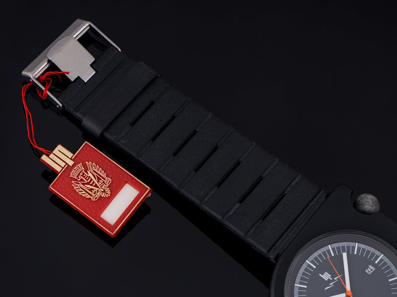 Original LIP marked Rubber Strap, with Stainless Steel Buckle