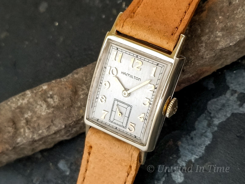 Hamilton 10K Solid Gold Brockton Vintage Watch