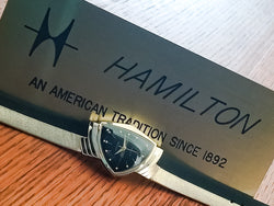 Hamilton Electric 14K Ventura Black Dial