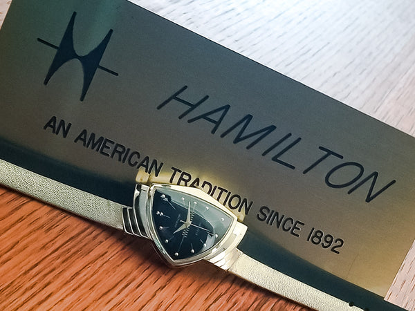 Hamilton Electric 14K Ventura Black Dial