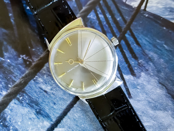 Hamilton White Gold Filled Thin-O-Matic T-403 "Shark"