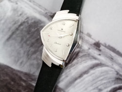 Hamilton Electric 14K White Gold Diamond Dial Ventura