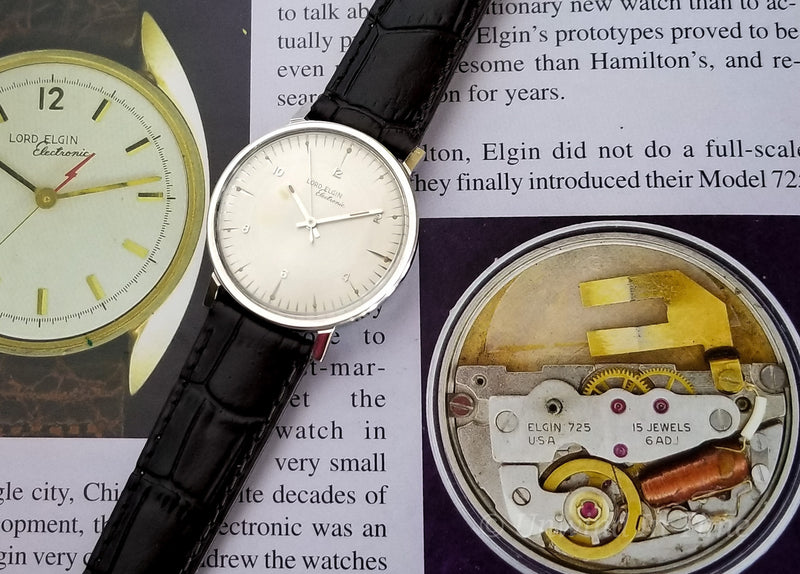 Rare Lord Elgin Electronic 725 Stainless Steel