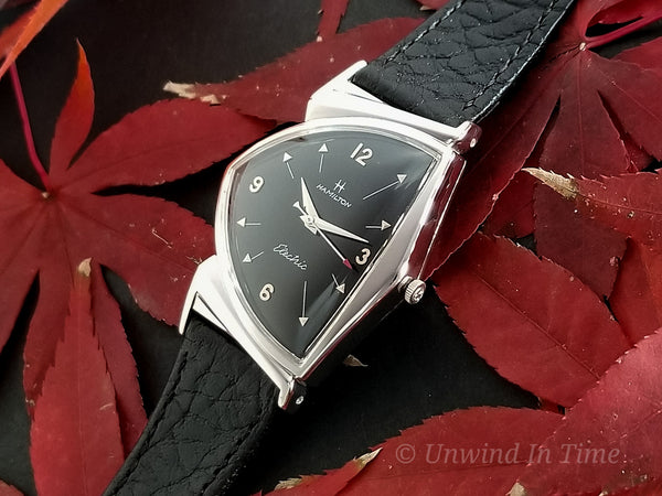 Hamilton Electric Custom Rhodium Black Pacer