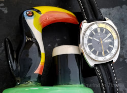 Bulova Accutron Deep Sea 666 Diver Yellow/White Bezel Ring Vintage Watch