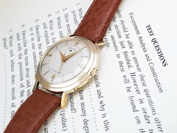Hamilton Electric 14K Van Horn Silver Dial