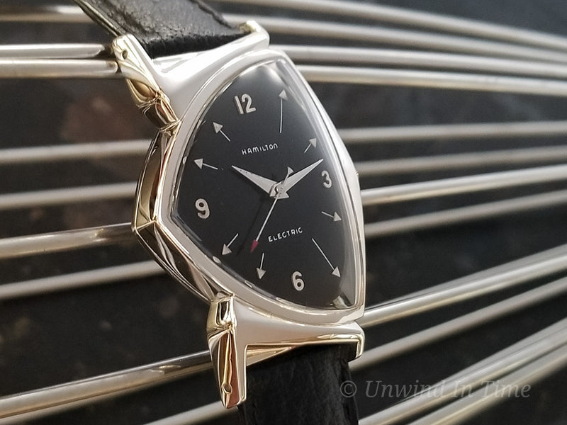 Hamilton Electric Custom Rhodium Black Pacer