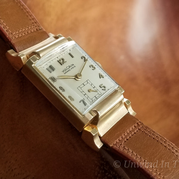 VULCAIN GRAND PRIX 手巻き時計 シルバー/ブラウン graystrap_f39ab728-58d5-43c5-