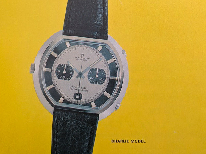 Hamilton Fontainebleau Chrono-Matic "C" Caliber 11 Automatic Panda Watch Ad