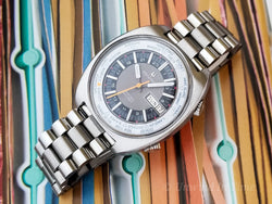 Bulova Accutron Deep Sea 666 Diver World Time Vintage Watch