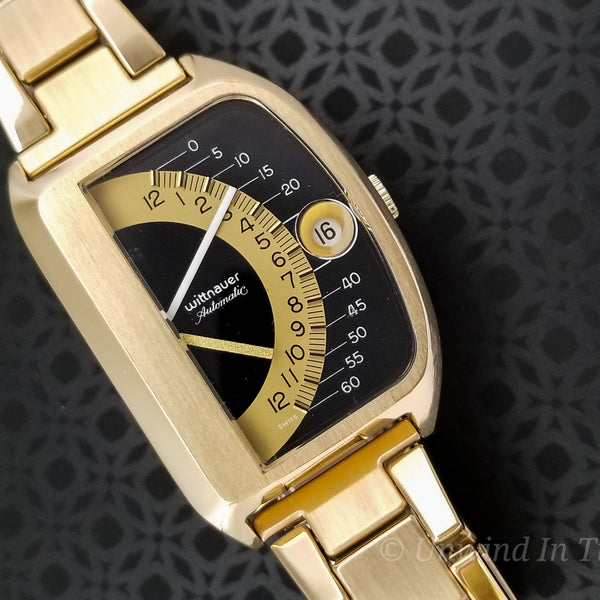 Wittnauer Futurama Black Dial & Original Bracelet