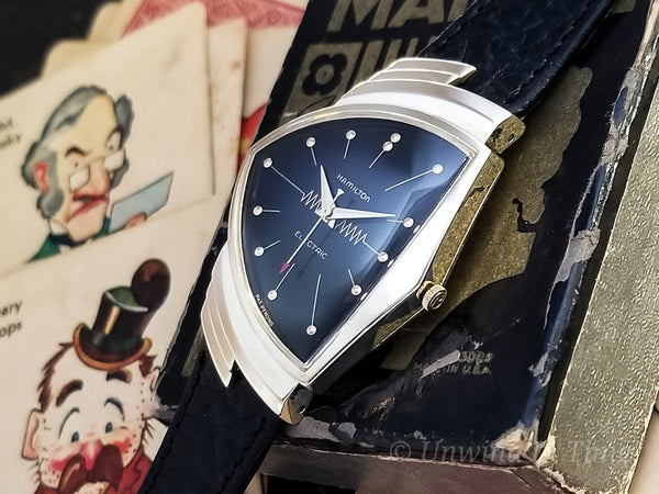 Hamilton Electric 14K Ventura Black Dial Vintage Watch