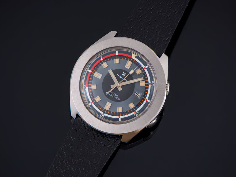 Super Nautic-Ski Super Compressor Dive Waltham By LIP Watch