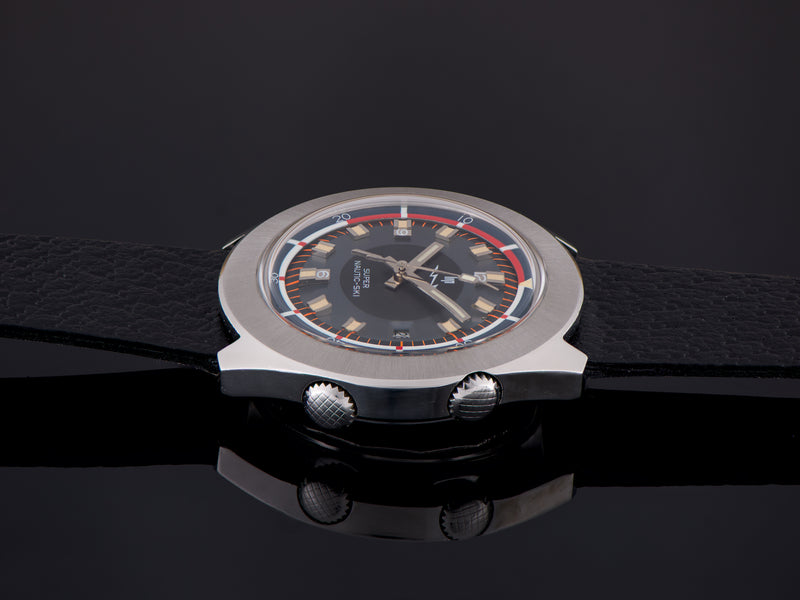 Super Nautic-Ski Super Compressor Dive Waltham By LIP Watch