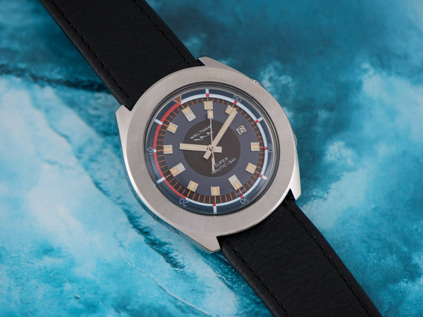 Super Nautic-Ski Super Compressor Dive Waltham By LIP Watch