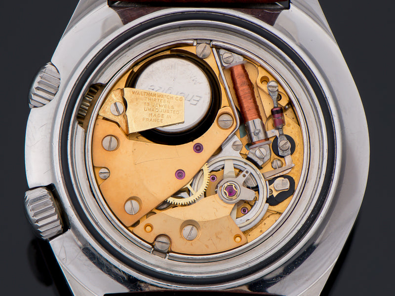 Super Nautic-Ski Super Compressor Dive Waltham Electromechanical Lip R184 Watch Movement