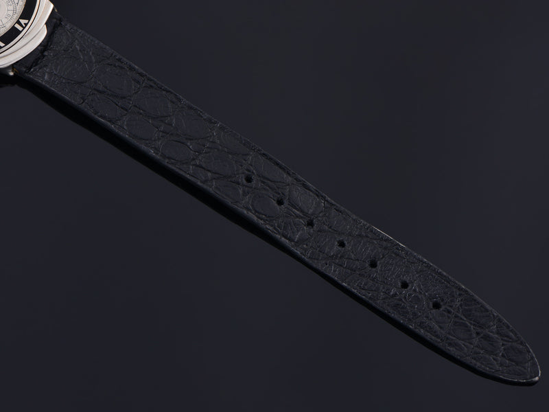 Superb custom made Genuine Crocodile Black watch strap