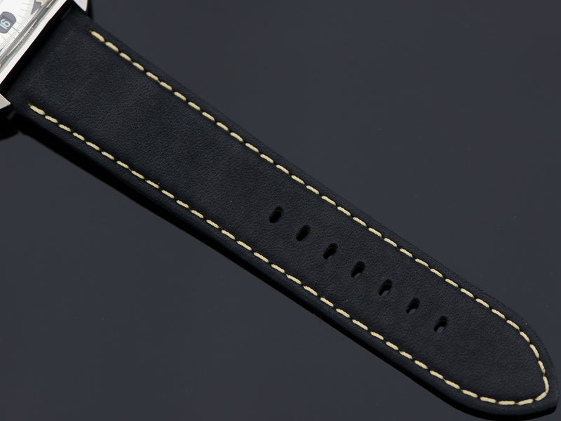 Brand New Leather Bull Black Watch Band