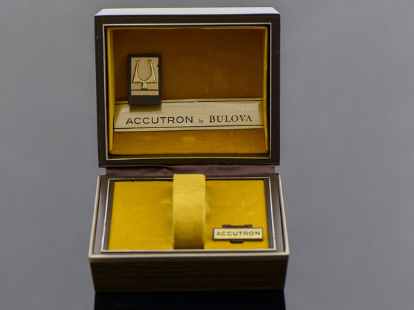 Bulova Accutron Wood Grain Vintage Watch Box