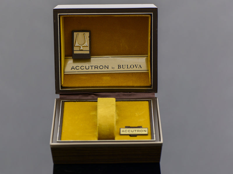 Bulova Accutron Wood Grain Vintage Watch Box