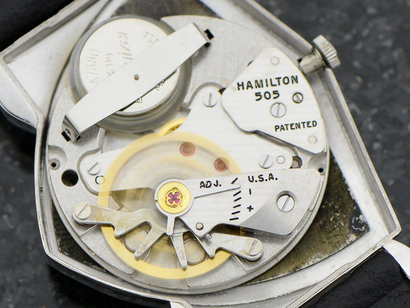 Hamilton Electric Custom Rhodium Black Pacer