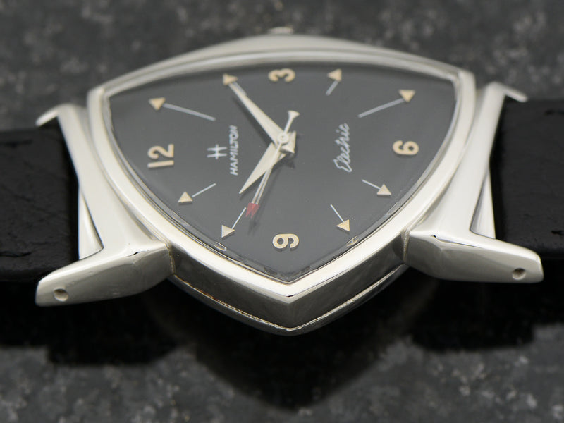 Hamilton Electric Custom Rhodium Black Pacer